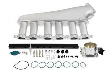 Collettore di aspirazione Toyota Chaser Supra 1JZ con farfalla e rail carburante Argento