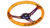 SLIDE steering wheel 350 mm acrylic orange NeoChrome - 70 mm offset 