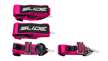 Racing seat belts SLIDE V2 Quick pink 4p 3"