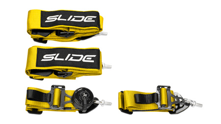 Rennsicherheitsgurte SLIDE V2 Quick gelb 4p 3"