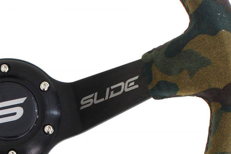 Volante SLIDE 350 mm suede camo - offset 80 mm