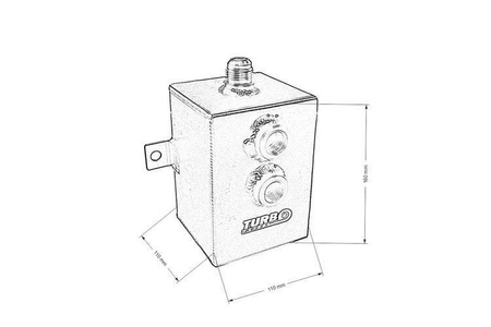 Oil Catch Tank 2L Schwarz