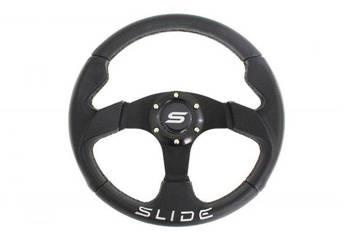 Volante SLIDE 320 mm cuero negro - offset 20 mm