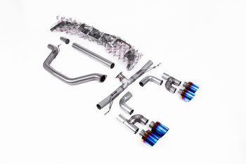 Cat-back Volkswagen Golf MK8 GTi ( Golf R Style Quad Outlet Systems - 245ps Non-GPF / North American Models Only ) 2021 - 2025 ( Loudest ) Milltek Sport