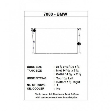 Radiador BMW Serie 3 F30 335i CSF