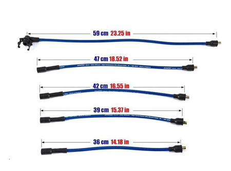 Ignition Leads Renault R9 R11 R19 Twingo Volvo 340 360 83-96 Blue