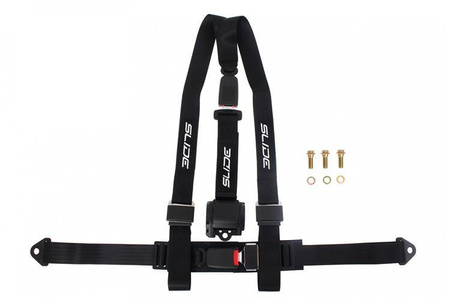 Racing seat belts SLIDE 3p 2" black 
