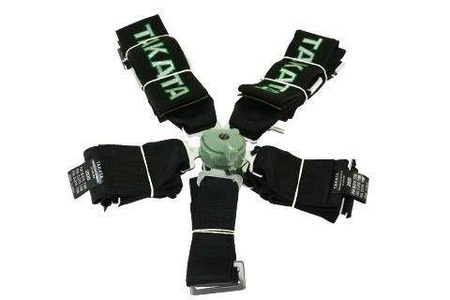 Harnais de course 5 points 3" noir – Takata Replica  