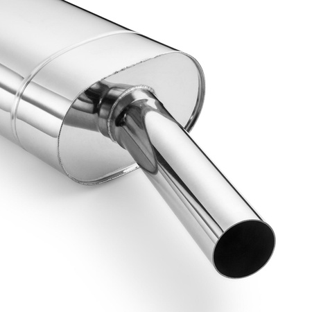 Universal elliptical muffler E204G 50 with embossing