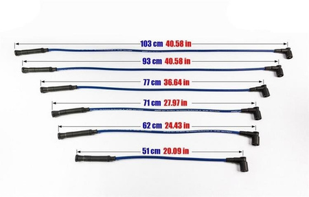 Câbles d’allumage BMW 535I M5 635CSI 732I 735I 745I 84-95 rouge