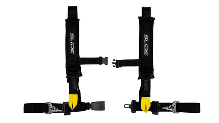 Racing seat belts SLIDE V2 black 4p 2" E4 