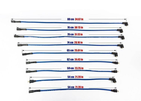 Câbles d’allumage Land Rover 110 Defender Range Rover V8 70-94 bleu