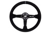 SLIDE steering wheel 350 mm suede grey - 45 mm offset 