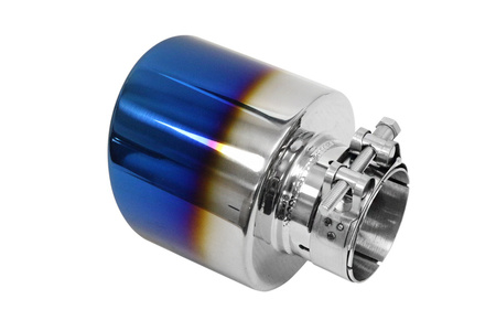 Exhaust tip 127 mm, inlet 67 mm – polished, burnt