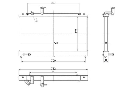Hochleistungskühler Mazda 6 GG GY 2002-2007 1.8 2.0 2.3L