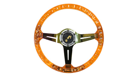 Volante SLIDE 350 mm acrilico arancione NeoChrome - offset 70 mm