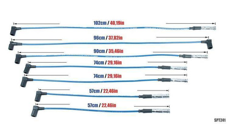 Cavi candela Mercedes 190E E G S SL 300 85-94 blu