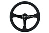SLIDE steering wheel 350 mm leather black - 90 mm offset 