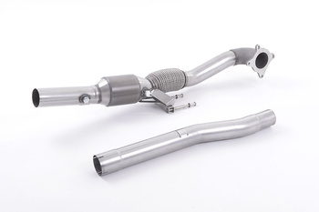 Cast Downpipe with HJS High Flow Sports Cat Seat Leon FR 2.0 T FSI 200-211PS 2006 - 2013 Milltek Sport
