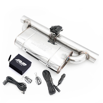 Elliptical muffler with electric valve EMVP01 63/350/E