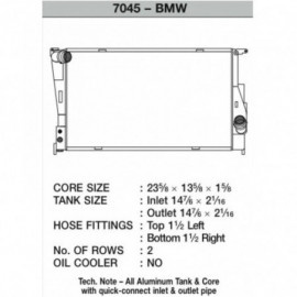 Radiator BMW 1 Series E82 135i CSF