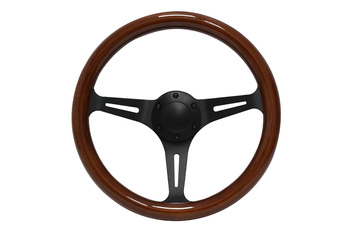 Volant 350 mm – bois, noir