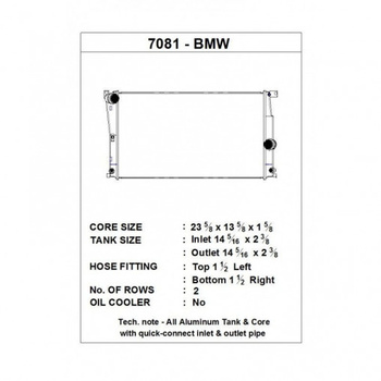 Radiateur BMW Série 4 F36 435i CSF
