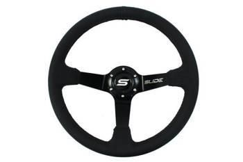 SLIDE steering wheel 350 mm leather black - 90 mm offset