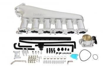 Collettore di aspirazione Nissan RB26 con farfalla e rail carburante