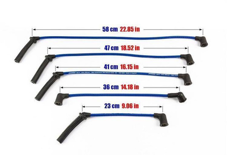 Cables de encendido Saab 9-3 2.0 2.3L 98-99 azul