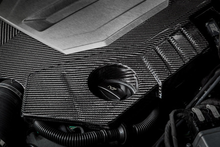 Motorabdeckung Audi C8 RS6 RS7 Carbon Matt Eventuri