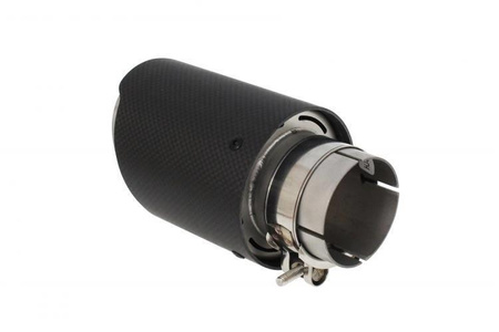 Exhaust tip 89 mm, inlet 57 mm – carbon, size M