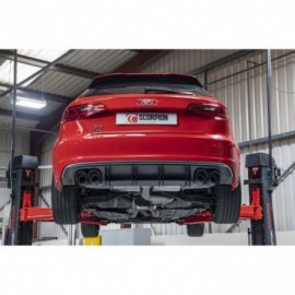 CatBack Audi S3 2.0T 8V (3 puertas y Sportback) Restyling sin GPF resonado sin válvula (sistema de escape)