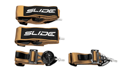 Cinture di sicurezza da corsa SLIDE V2 Quick oro 4p 3"