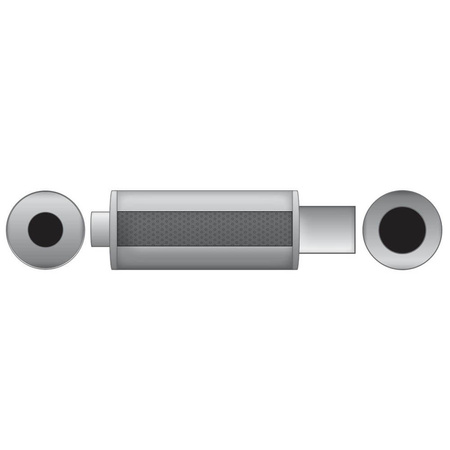 Runder Endschalldämpfer TOK2 50/89/150 mit Resonator