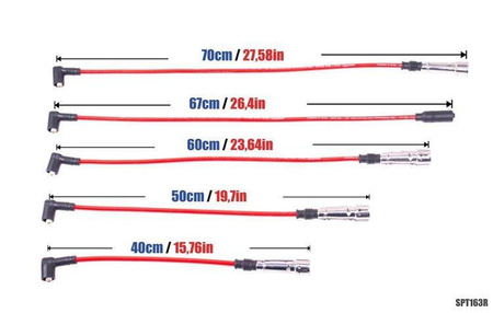 Ignition Leads Seat AROSA Skoda Octavia Volkswagen Corrado Polo 84-03 Red