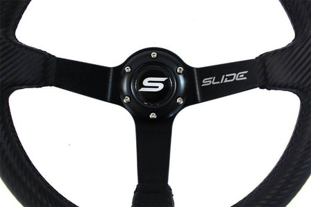 SLIDE steering wheel 350 mm carbon black - 90 mm offset 