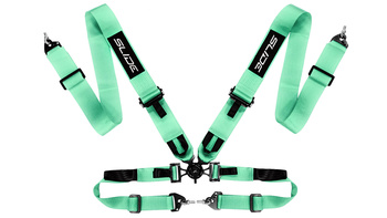 Cinture di sicurezza da corsa SLIDE V2 Quick menta 4p 3"