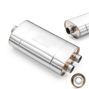 Silencieux Sport E004 Élliptique – Sans Embossage, Universel, Acier Inoxydable T304