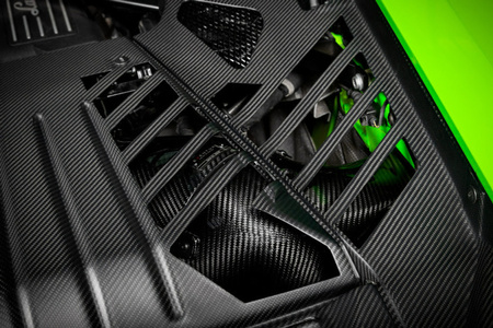 Cubierta de motor Lamborghini Huracan Carbono Mate Eventuri  