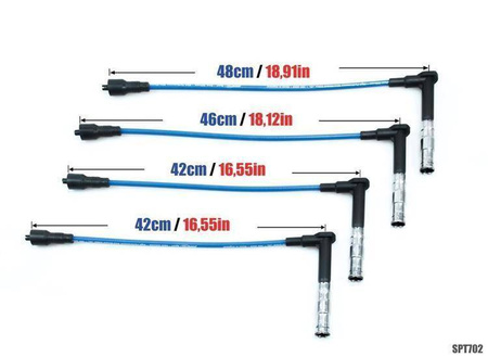 Cavi candela Mercedes C180 E230 SLK200 Kompressor 93-03 blu