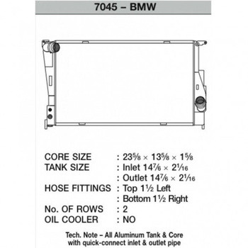 Kühler BMW 1er E82 135i CSF