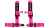 Racing seat belts SLIDE V2 pink 4p 3" E4