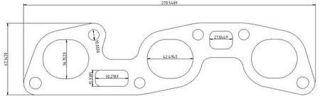 Brida colector de escape Nissan RB26