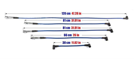 Zündkabel Porsche 924 GT 2.0L 80-86 rot