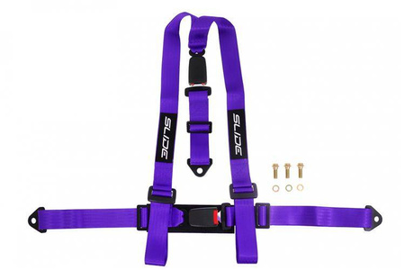 Cinturones de seguridad de carreras SLIDE 3p 2" morado