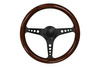 Steering wheel 350 mm – wood, Black