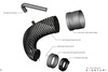 Turbo intake system Audi RS3 / TTRS Gen 2 8V 8Y RHD Carbon without flanges Eventuri  