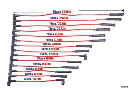 Zündkabel BMW 750I 850I 850CI 87-94 blau