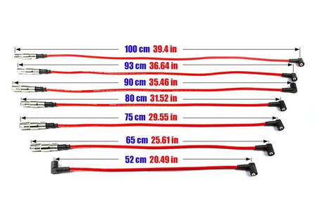 Cables de encendido Ford Galaxy Seat Alhambra Volkswagen Golf V6 88-00 rojo